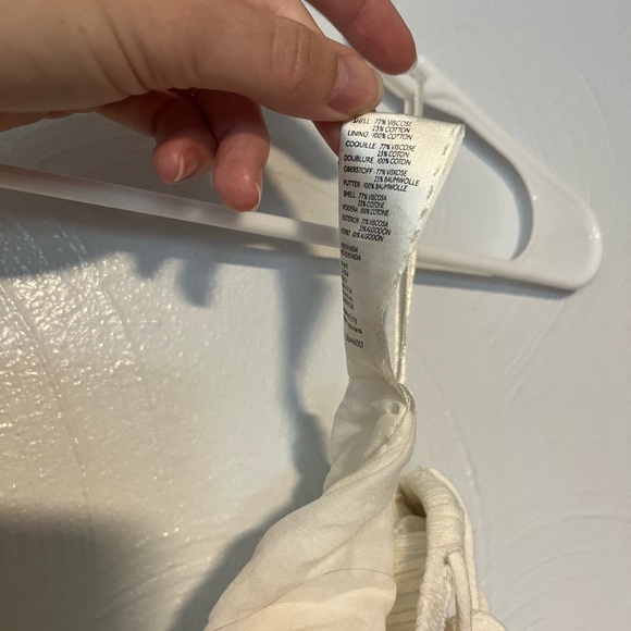 Free People Keeley Set in Ivory Crop Top Wide Leg High Waist Gauze Cotton Blend - Picture 7 of 16